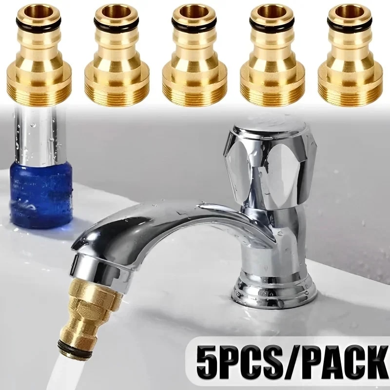 Kitchen Appliances For Restaurant - 1/2/5PCS Universal Tap Kitchen Adapters Brass