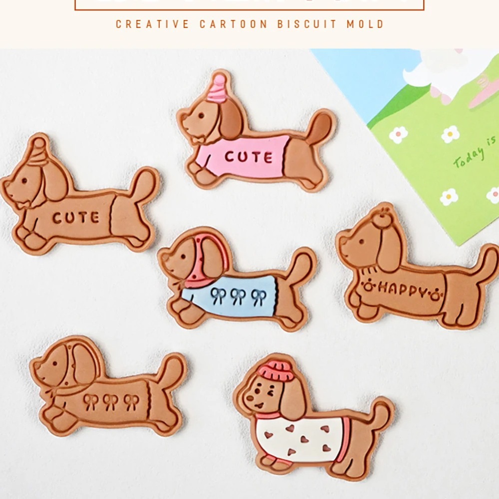 Cookie Mold Stamp Cartoon Saus - Kitchen Appliances For Baking 评论和价格