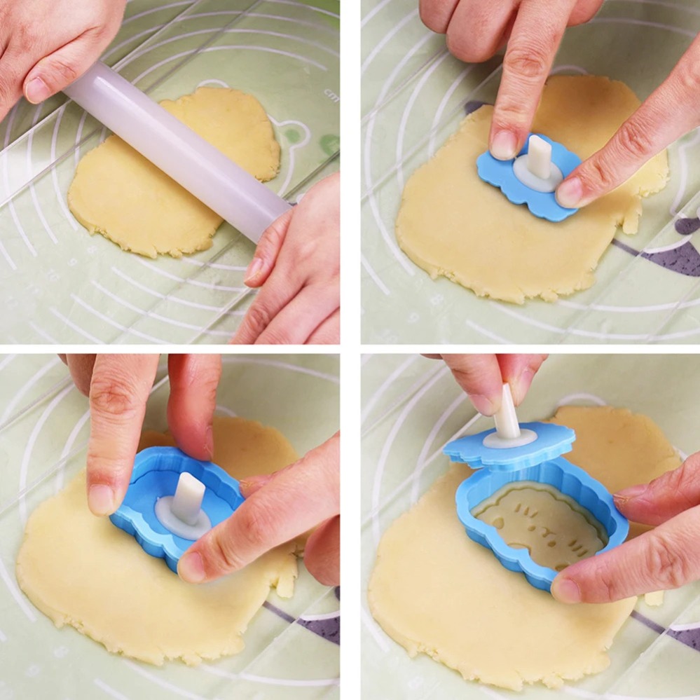 Cookie Mold Stamp Cartoon Saus - Kitchen Appliances For Baking 评论和价格