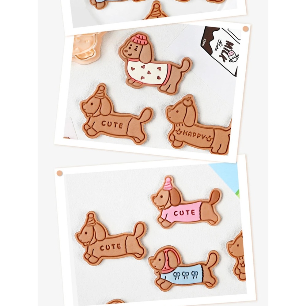 Cookie Mold Stamp Cartoon Saus - Kitchen Appliances For Baking 评论和价格