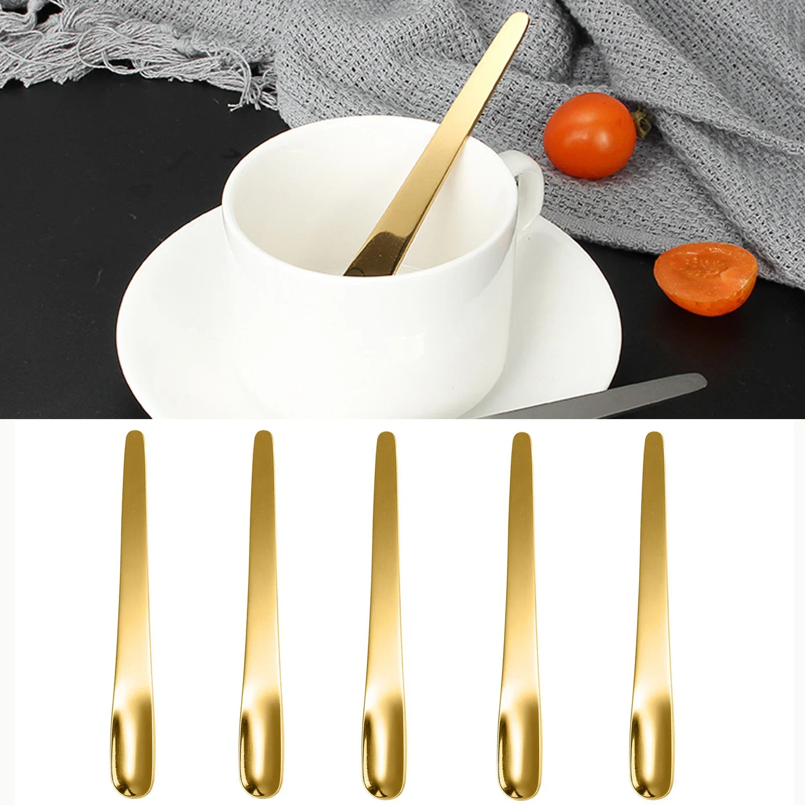 5PCS Coffee Spoon Stainless St - Kitchen Appliances For Restaurant 评论和价格