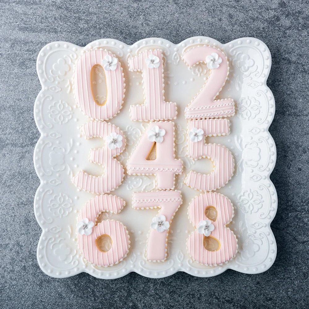 Large Numbers Cookie Cutters B - Kitchen Appliances For Baking 评论和价格