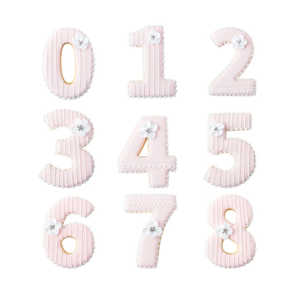 Large Numbers Cookie Cutters B - Kitchen Appliances For Baking 评论和价格