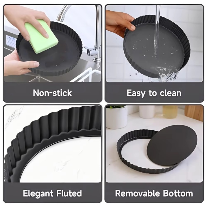 1pc Removable Bottom Fluted Ta - Kitchen Appliances For Baking 评论和价格